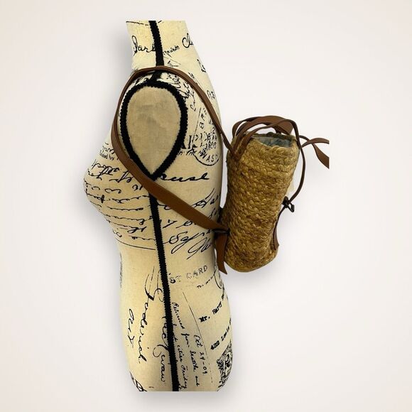 XIX Palms The Shorebreak Picnic Cooler Bag Backpack Jute Woven Handmade With Tag - Picture 7 of 11